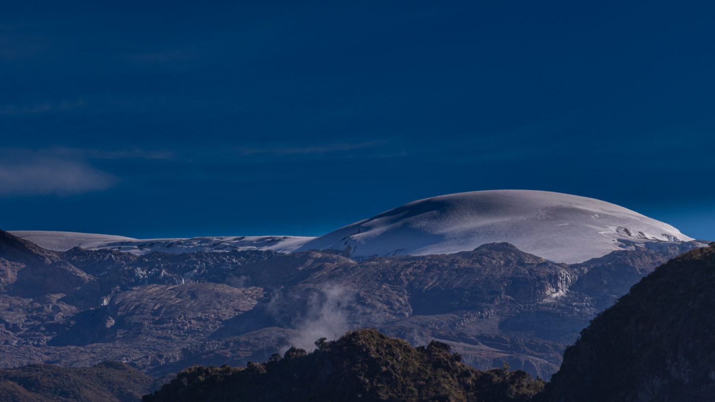 Panorámica del Nevado del Ruiz desde Santa Isabel